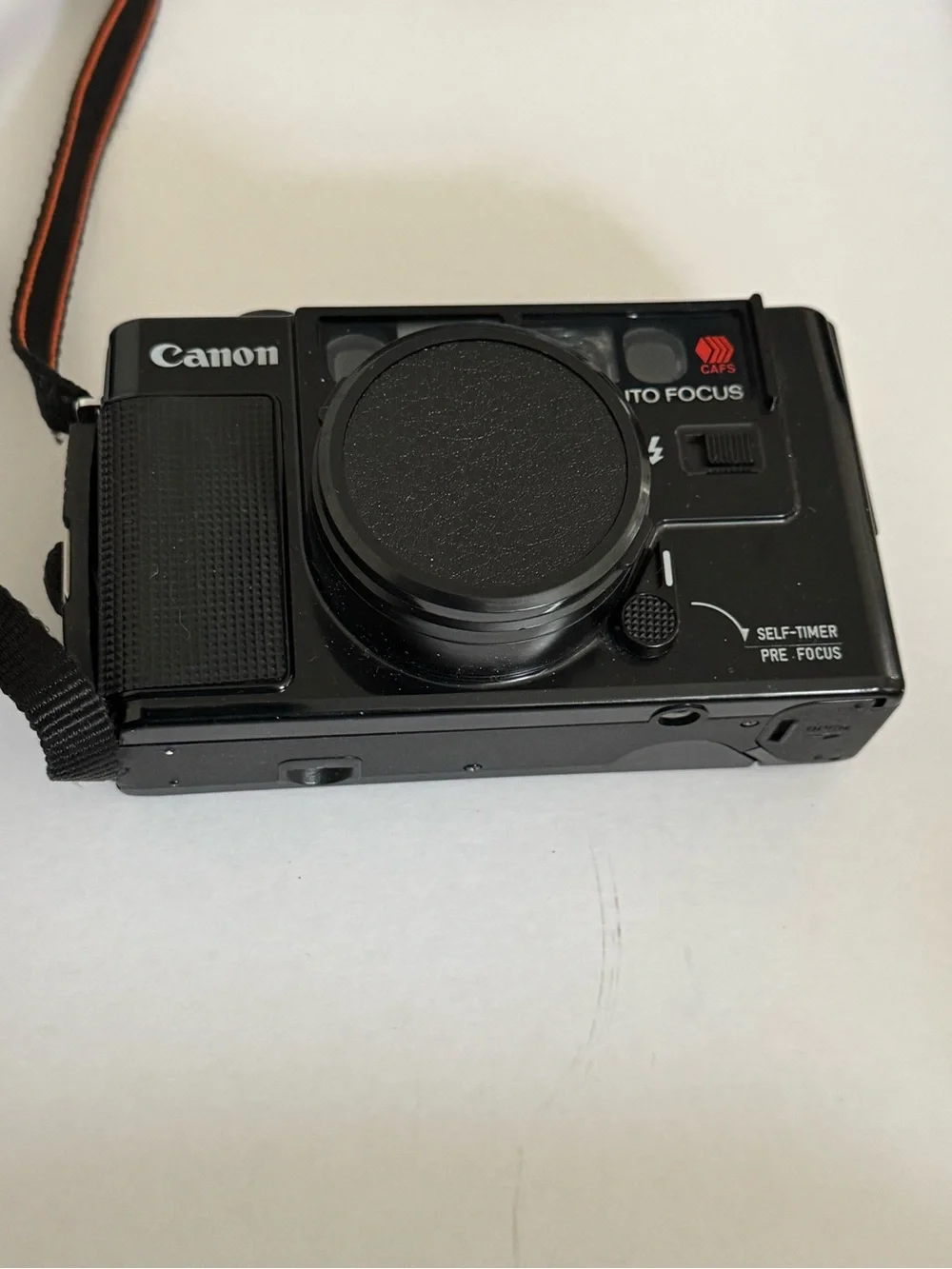 Canon Auto Focus 35mm Film Camera in Black Selling for parts-not working